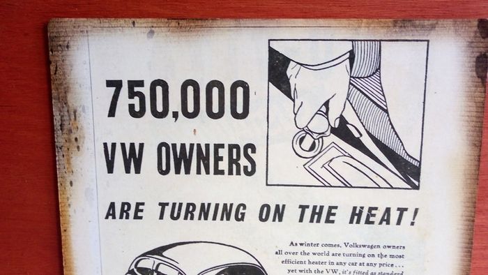 Vw Beetle Irish 1950s Advert Poster Ireland, Irish Memorabilia