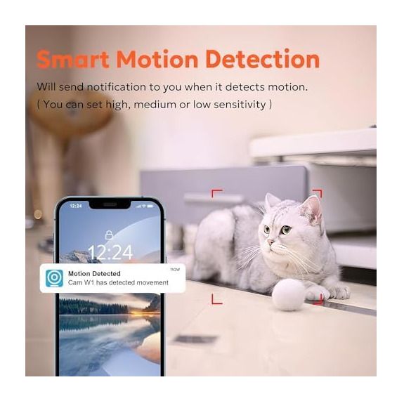 Owltron 4pcs Indoor Pan/Tilt Security Camera 2K, Smart Cam for Home Security with Motion Detection, 2.4G WiFi with Phone APP, Baby/Pet Camera with IR Night Vision & Two Way Talk