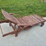 Garden Lounger Teak Image 3