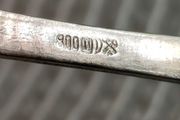 Solid silver 800 German antique spoon set