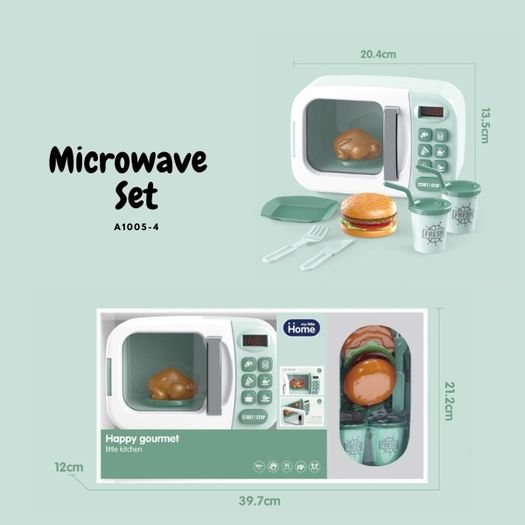 Kids' Playhouse Appliance Sets - Mini Oven, Juice Blender, Water Dispenser, Microwave, Washing Machine