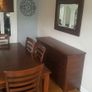 Dining Table & 6 Chairs, Sideboard & Mirror. Image 9