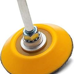 Glass Polish 12001 | Hook and Loop Backing Pad, Spindle Pad for Drill | Thread M6 with Universal Drill attachment | 50mm