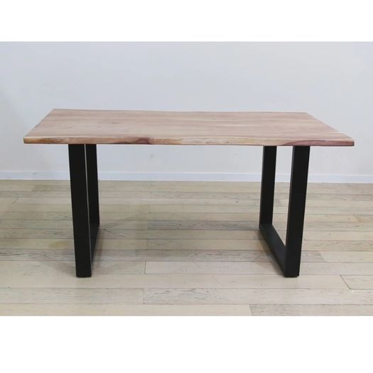 Solid Acacia Wood Dining Table 160 - Rustic