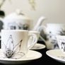 Sarah Horne Botanicals Fine Bone China Floral Decadence Espresso Cup and Saucer Image 5