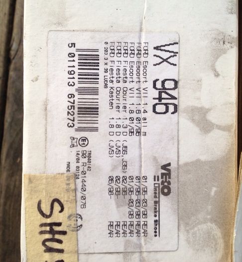 Ford rear brake shoes