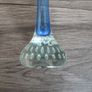 Vintage Glass Vase Blue 1960s Single Stem Blue Control Vase Image 4