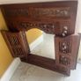 Large wooden antique mirror Image 2