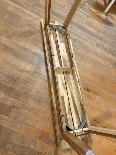 solid acacia wood bench