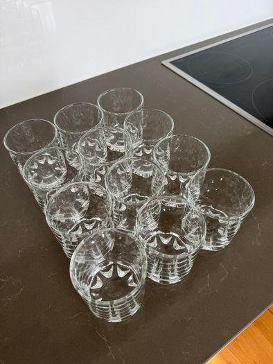 Set of 12 Hobnobs Glass Tumblers (250ml)