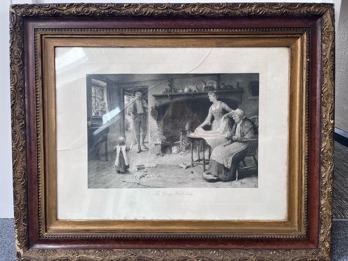 Attractive ornate framed print