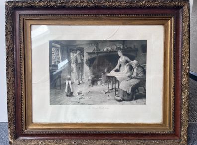 Attractive ornate framed print