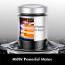 Kitchen in the box 2L+2L Electric Food Processors & Chopper with 304 Stainless Steel Container and Glass Container, 2 Speed Settings, 4 Stainless Steel Blades for Chopping Meat, Baby Food, Vegetable Image 3