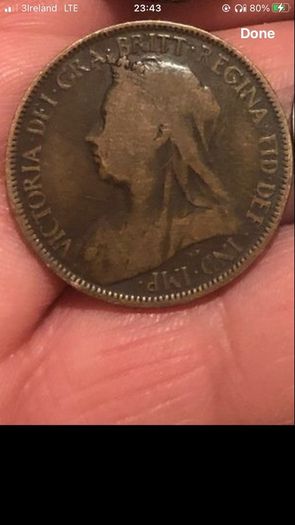 1901 Halfpenny Victoria