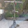 Antique Cast Iron upcycled Plant Hanger/Bird Feeder Image 9