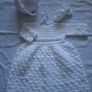 Stunning handmade white christening set 6-12 months Image 6