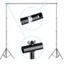 44335 2 x 3m Stand + 1.8x2.8m Muslin Black, White, Green Background Image 6