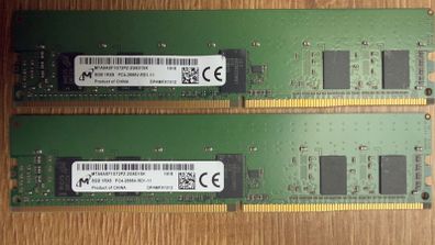 Mta9asf1g72pz-2g6d1sk 16gb ( 2x 8gb ) Ddr4 Ram
