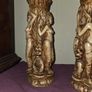 Pair of Vintage Carved Resin Vases Image 7