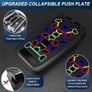 20 in 1 Press Up Board with Resistance Bands,Different color coded pushups board target specific muscle exercise Blue for Chest,Red for Shoulders,Yellow for Back,Green for Triceps Image 3