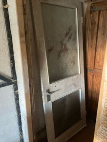 Door with glass