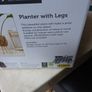 Planter With Legs..   B.N.W.T.  In The Original  Box. Image 2
