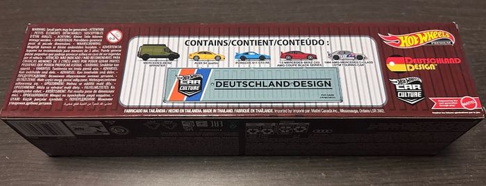 HotWheels Collectors Deutschland Design Container set