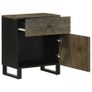 Bedside Cabinet Black 50x33x60 cm Image 3