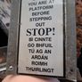 Vintage Original Railway Warning Sign Image 2