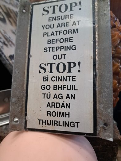 Vintage Original Railway Warning Sign