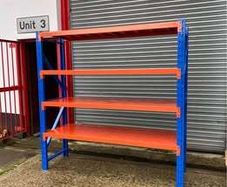1 BAY Heavy Duty 250 Kilo Metal Racking 4 Metal Shelves 2m x 2m x60cm