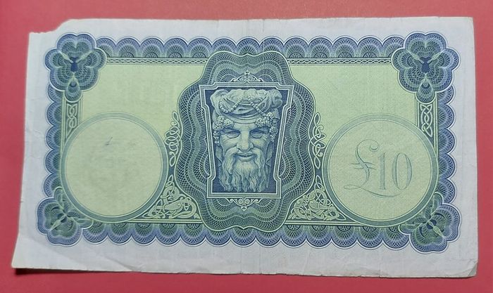 Irish 1973  Lavery Ten pound  banknote in  fine condition