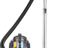 Cylinder Bagless Vacuum Cleaner with HEPA filter for Hardfloor, Carpet & Car, Compact & Lightweight, 700W, 1.5L, Black