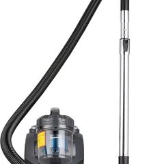 Cylinder Bagless Vacuum Cleaner with HEPA filter for Hardfloor, Carpet & Car, Compact & Lightweight, 700W, 1.5L, Black