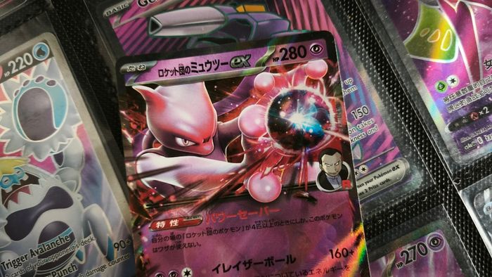 Team Rocket's Mewtwo EX ! Double Rare ! from The Glory of Team Rocket Set ! 2025 ! Japanese Pokemon Card !