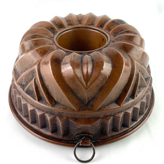 Antique Large Copper Bundt Cake Mold