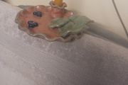 Elder Bush Pottery Candle Holder