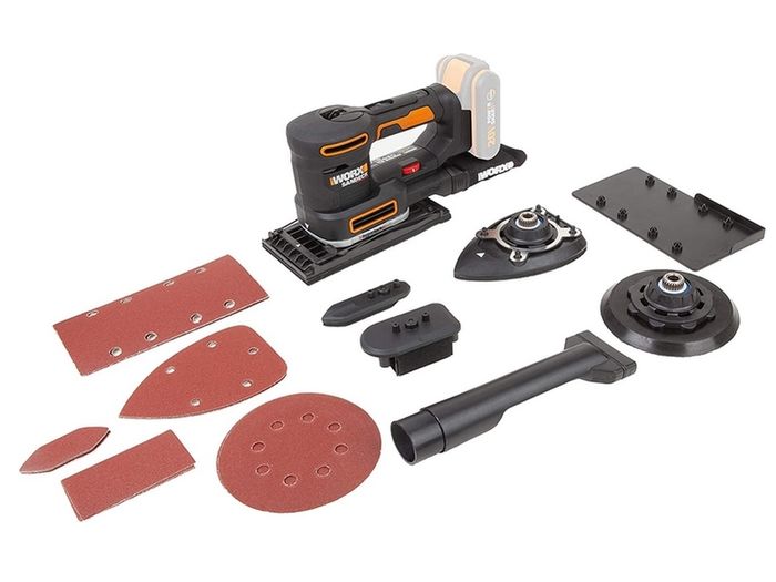 WORX WX820.9 SANDECK 18V (20V Max) Cordless Multi Sander - (Tool only - Battery & Charger Sold Separately)