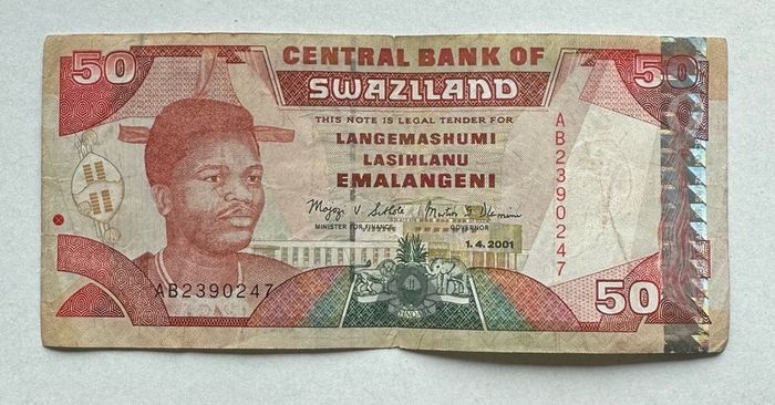 Swaziland 50 Emalangeni 2001 Banknote
