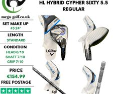 Callaway Paradym Ai Smoke HL Hybrid / #5 24 Degree / Cypher Sixty 5.5 Regular