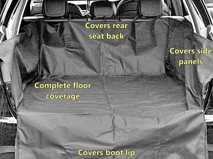 Boot Liner Bumper Protector For Cars SS4612 - Universal Fit Heavy Duty Wipe Clean Tear Proof
