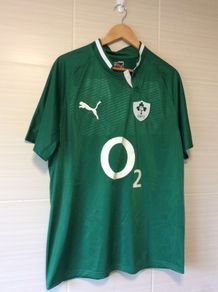 Ireland Rugby Jersey. Season 2011/2012. Official Puma Mens Home Jersey. Authentic Original From 2011. Not A Modern Day Remake.