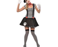 Costume Miss Mime AMscan Adult Large GB 14/16 New