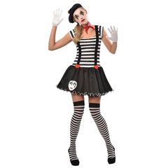Costume Miss Mime AMscan Adult Large GB 14/16 New
