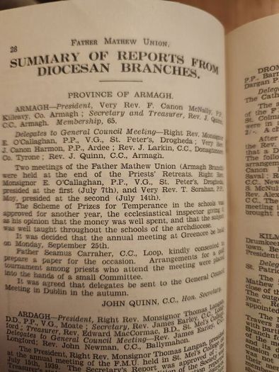 Thirty- Eight Annual Report 1938-1939 Of The Father Mathew Union. Paperback In Good Condition.