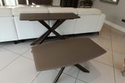 Coffee table from Eazy Living, brown glass top
