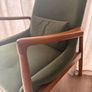 Green Wooden Armchair Image 3
