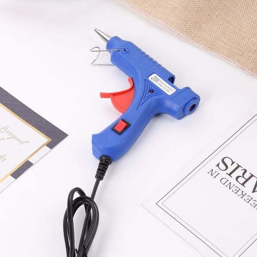New Electric 20W Power Hot Melt Glue Gun + 10x Glue Sticks 7mm + UK Adapter #339