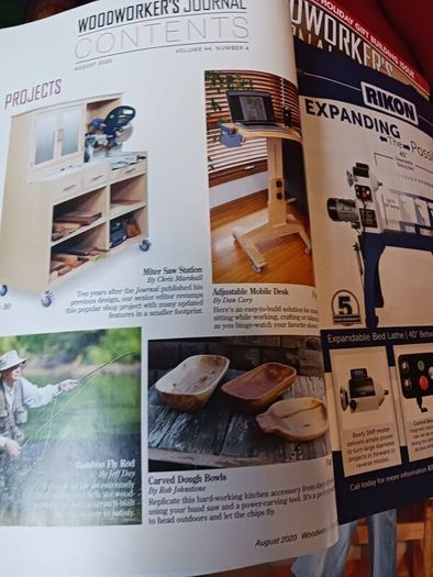 3 Copies of / Woodworker Journal /2020