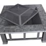 Fire Pit Outdoor Steel Brazier Square Patio Heater BBQ Image 6